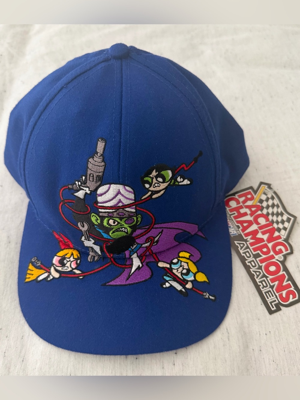 Vintage Y2K Powerpuff Girls NASCAR Wacky Racing Snapback Hat